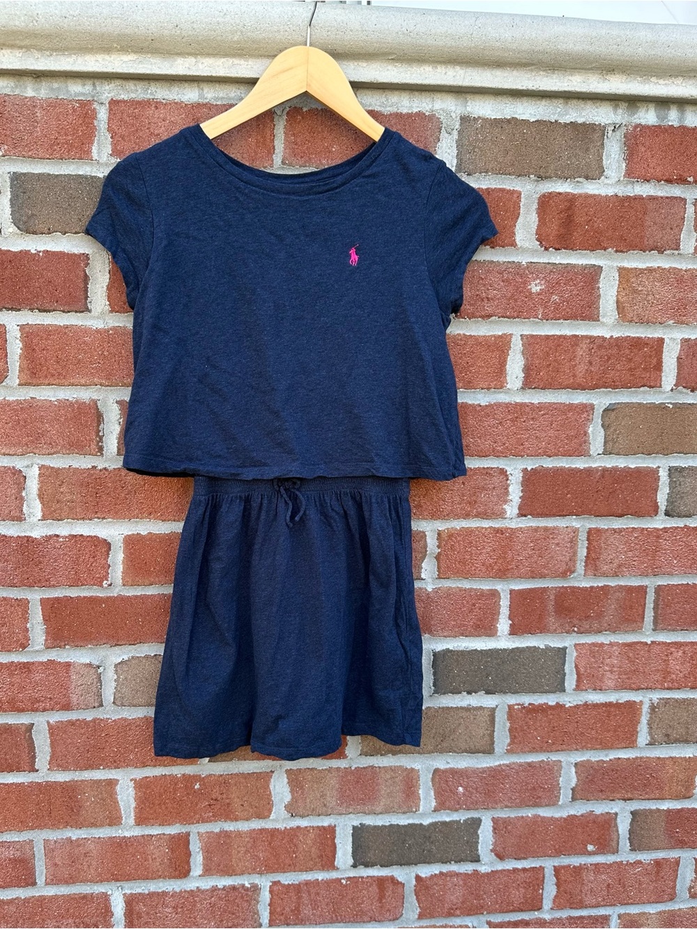Polo Ralph Lauren girls cotton jersey tee dress embroidered pony on the chest
